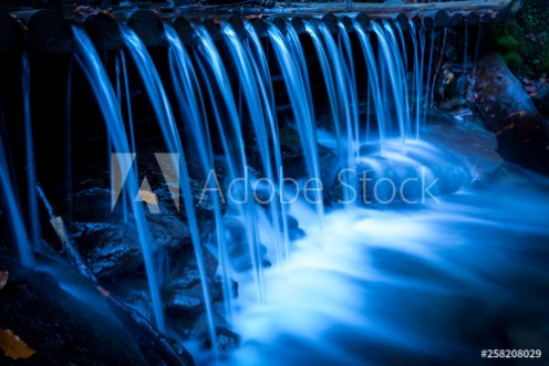 Picture of Nice waterfall on mountain stream